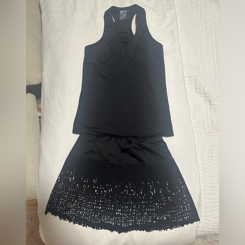 Lucky in love tennis outfit